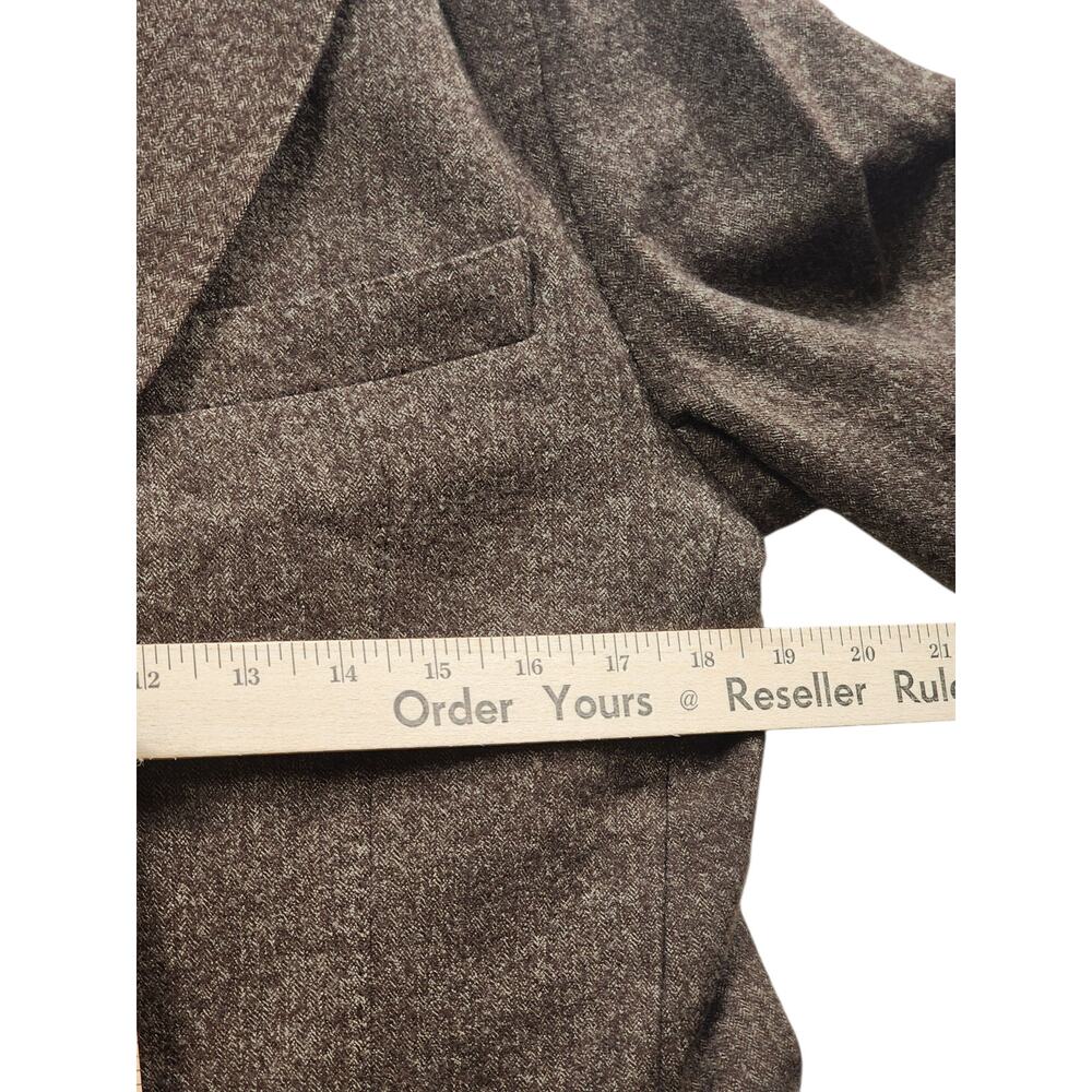 Scott James Blazer Mens Small 38 Wool Two Button Jacket Sport Coat Classic Tweed - Picture 8 of 16